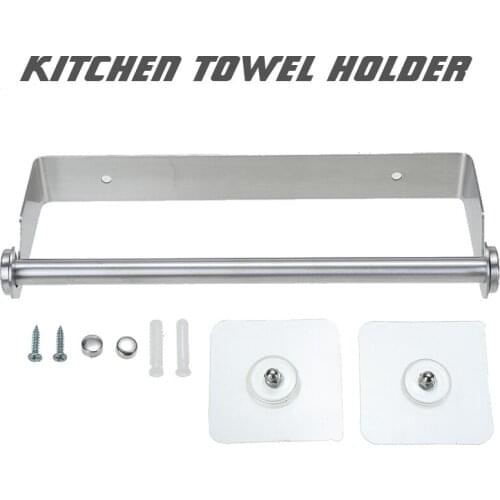 Modern Stainless Steel Kitchen Towel Paper Roll Holder Wall Mounted For Paper Towels Cling Film Holder Kitchen Accessories
