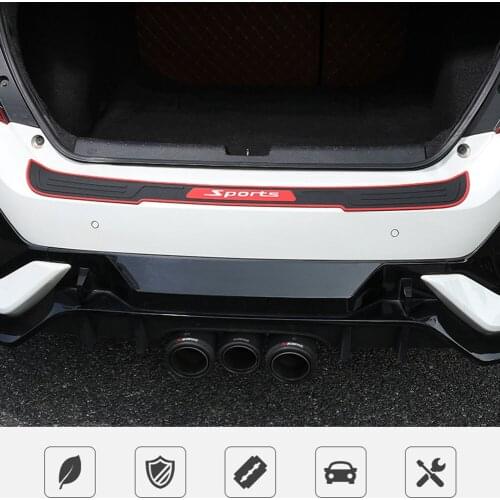 Universal Car Bumper Protection Strip Sticker Trunk Rear Rubber Pad Decal Protector Auto Exterior Styling for SUV Accessories