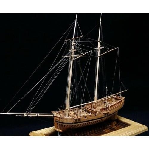 USS Hannah 1775 POF model ship kit Scale 1/48 25.3" wood model ship kit