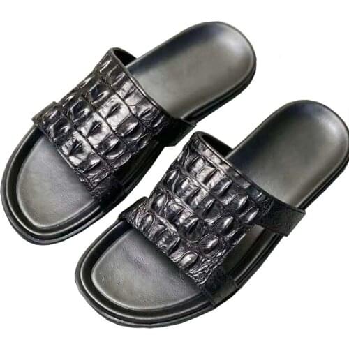 Xinepiju men sheos Fashion leisure business summer Crocodile slippers men slippers