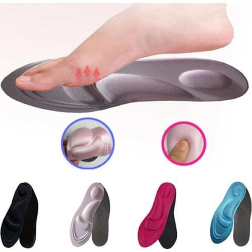 1 Pair Flat Feet Arch Soft Support Shoe Insole Pad Breathable Elastic Massage Sponge Shoe Inlay Men