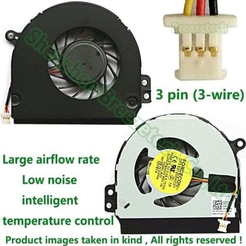 3 pin Tested Original New Laptop CPU Fan For DELL 1464 1564 1764 N4010 P09G P08F P07E P11G replacement repair Cooling Fan cooler