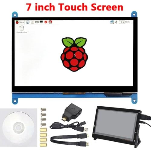 7 Inch Raspberry Pi 4 Touch Screen 1024*600 IPS LCD 800*480 Raspberry Pi Display TFT Monitor for Raspberry Pi 3 Model B 3B