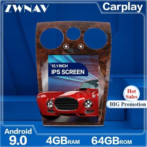 Tesla Style Screen Android 9.0 Car Multimedia Player For Bentley Speeding Supersport GPS navigation Audio Radio stereo head unit