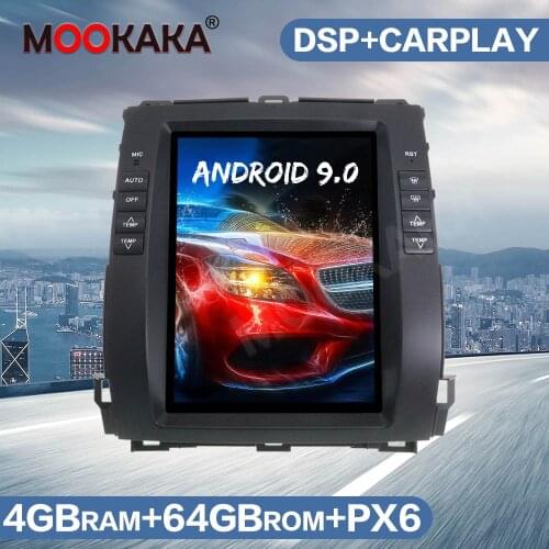 Tesla Screen Android 9 64GB Car GPS Navigation Radio for Lexus GX470 for Toyota Land Cruiser Prado 120 2002-2009 Head Unit Audio