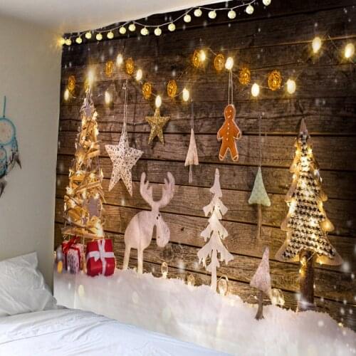 Tapestry Christmas Wall Hanging Christmas Tree Home Deco Christmas Gift Print Tapestries Large Size Free Shipping Tapestries