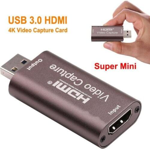 Video Capture Card Usb 3.0 4k 60hz Hdmi-compatible To USB Streaming Plate Camera Switch Game Recording Video Recording Box