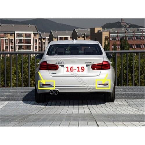 Left Right Pair Rear Bumper Reflector Warn Light Red Lens 63147301187 63147301188 For BMW 3 Series F30 F31 F35 2013-2019