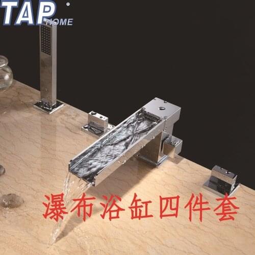Full copper bathtub faucet personality bathtub family of four family of four with a new bathtub faucet shower