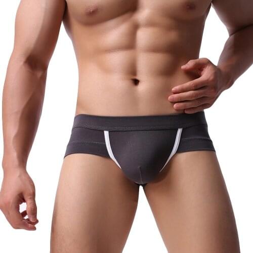 Sexy Lingerie Mens Sexy Cotton Boxer Briefs Shorts Soft Underwear Bulge Pouch Underpants Нижнее Белье Женское Сексуальное