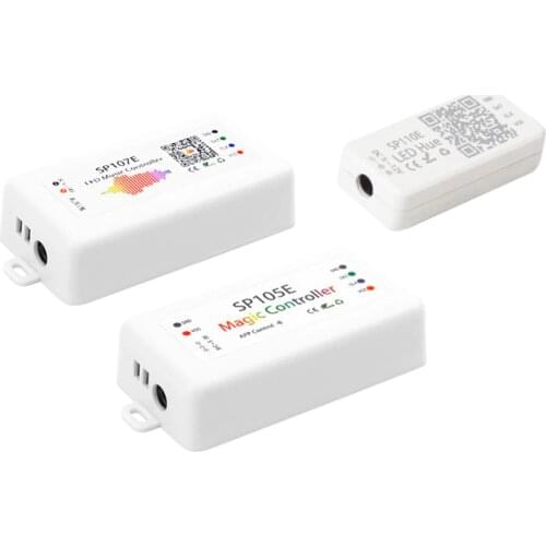 LED Pixels Controller SP105E SP110E Bluetooth SP107E Music SP108E Wifi For SK6812 WS2812B APA102 Pixels LED Strip DC5V-24V