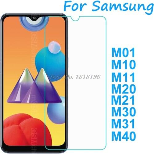 For Samsung Galaxy M01 M10 M11 M20 M21 M30 M31 M40 S Tempered Glass High Quality Protective Film SM-M015F Screen Protector Glass