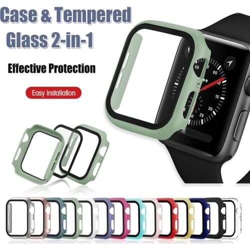 Tempered Glass Screen Protector For Apple Watch Series 6 5 4 3 2 1 SE 44MM 40MM 42MM 38MM Iwatch 38 40 42 44 MM Film Protection