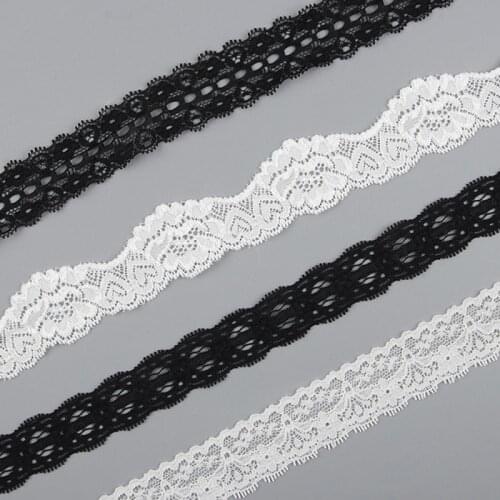 10Yards Nylon Stretch Lace For Women Dress Underwear Materials DIY Handmade Crafts Sewing Garment Home Textiles Accessories