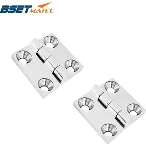 2 PCS Heavy Duty marine grade 1.5inch Boat Caravan RV Deck Cabinet Drawer Door Strap Butt marine Hinge Boat Hinge Hardware