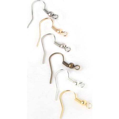 200pcs/lot Earring Hook Jewellery Making Supplies Earring Making Supplies Bulk Items Wholesale Nickel Free