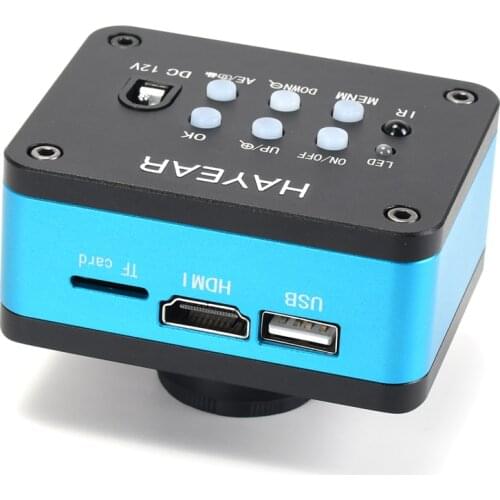 2021 New 4K UDH 2160P 1080P HDMI Industry Microscope Camera for Machine PCB Board CPU Repair Soldering Real 4K High Speed No Lag