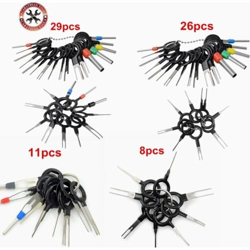 3/11/18/21/26/29pcs Car Terminal Removal Electrical Wiring Crimp Connector Pin Extractor Kit Car Electrico Repair Hand Tools