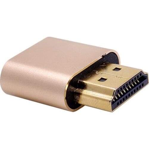 Virtual Display Adapter HDMI-compatible DDC EDID Dummy Plug Headless Ghost Display Emulator Lock plate HDMI-compatible Dummy