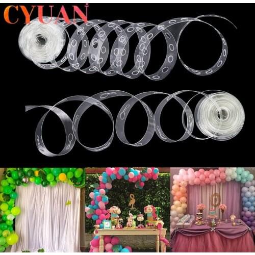 CYUAN 5M Balloon Accessories Ballon Chain PVC Rubber Wedding Birthday Party Kids Backdrop Decor Balloons Globos Home Decoration