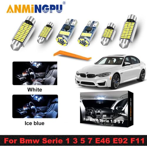ANMINGPU 1156 For Bmw Serie 1 3 5 7 E46 E92 F11 E61 E65 E39 E38 E91 E90 E93 E60 E87 E81 F20 F10 Canbus Led Car Interior Lights