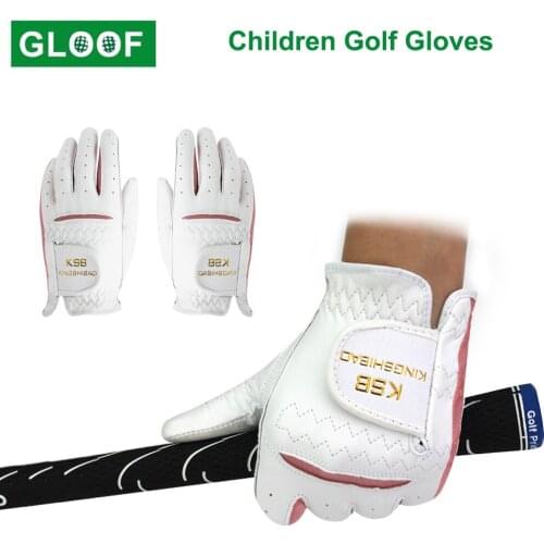 1Pair Child Golf Gloves Breathable Fabric Sports Wearable Golf Trainning Gloves For Kids Boys Girls