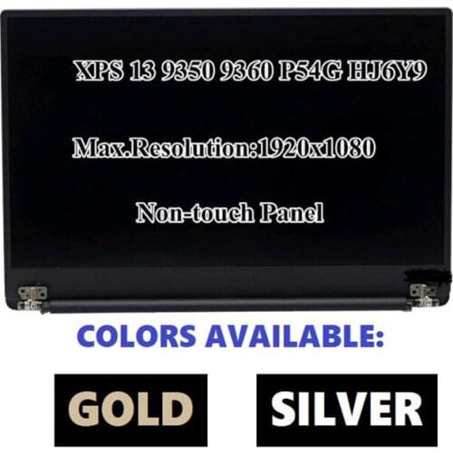 FHD Non Touch Complete Assembly For Dell 9350 Color Silver