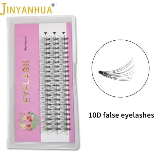 Premade Volume Fans 10D Lashes Short Stem Individual False Eyelashes Extensions High Quality10D Fan Eyelash Large Tray Wholesale