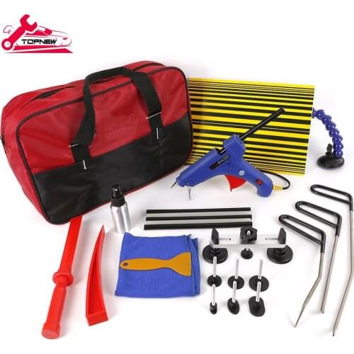 Auto Body Paintless Dent Removal Tools Kit Glue Gun Rod Whale Tail For Car Hail Damage And Door Dings Repair