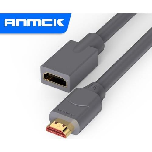 Anmck HDMI-compatible Cable 4K Male to Female Cable HDMI Adapter Splitter For TV Box Laptops PC Projector Nintendo PS3/4 2m 3m