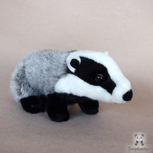 Badger Doll Toy Real Life Plush Stuffed Animals Toys For Children Gifts Good Quality Present Decoration