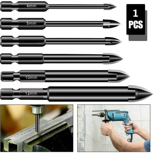 Multifunctional Triangle Drill Bit Glass Ceramic Vitrified Brick Full Tile Wall Concrete Opener Alloy Triangle Drill Power Tool