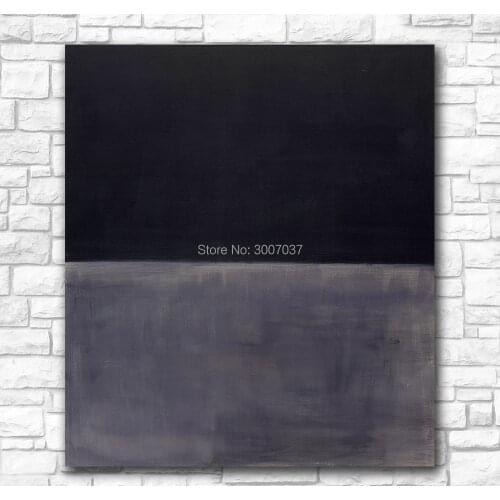 Wall Pictures For Living Room Abstract Mark Rothko Untitled (Black on Gray) Canvas Art Home Decor Modern No Frame Oil Painting