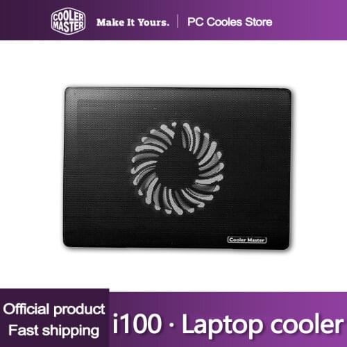 Cooler Master i100 Non-slip Laptop Cooling Pad Ergonomic design 140mm Fan Notebook Cooler Base For Laptop 0-15.4