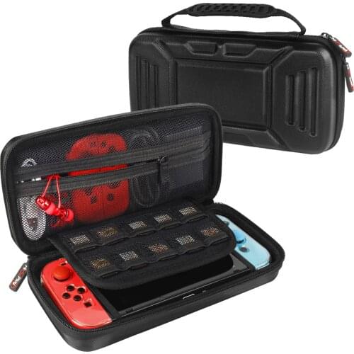 HIGOPLAY Portable Carry Case for Nintendo Switch Shockproof Hard Shell Protective Cover NS Bag Middle Size Storage Bag