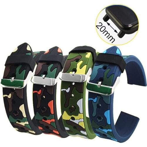 20mm silicone strap for Garmin Vivoactive 3 music hr sport watch accessories replacement bracelet strap for Forerunner 645 belt