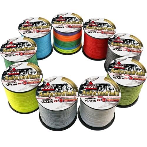 Fishing Line 1000M 9Strands Braided Line Multifilament PE 15 20 30 40 50 80 100 140 210 260 310 wires Abrasion Resistance