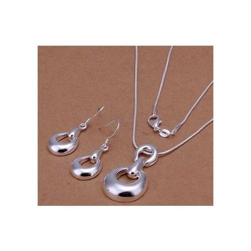 S344 Wholesale, free shipping jewelry set, fashion jewelry set Horse Hoof Earrings Necklace Jewelry Set