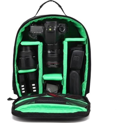 DSLR Camera Bag Photo Backpack For Nikon D3400 D5500 D5300 D7500 D5100 D5000 D3200 D3300 Nikon Fotocamera Bag Lens Pouch