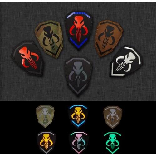 Bounty Hunter IR Reflective Nylon Badges Military Tactical Luminous Patches For Clothing Backpack Caps Armband Stickers