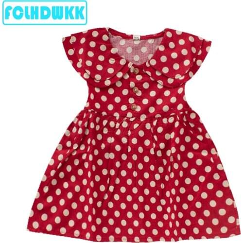 FCLHDWKK Summer Girl Wave point Dress 2019 New tutu fashion Kids for Dresses Girls Clothes Party Princess Birthday Vestidos
