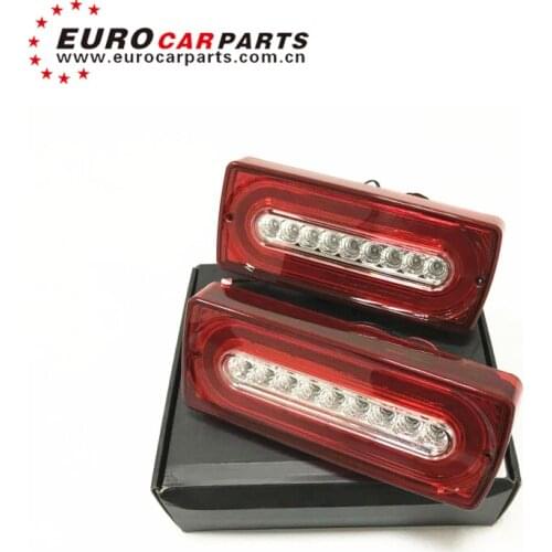 G class w463 black and red running LED taillights for G350 G400 G500 G55 G63 G65 G800 signal turnning dynamic LED rear lamp