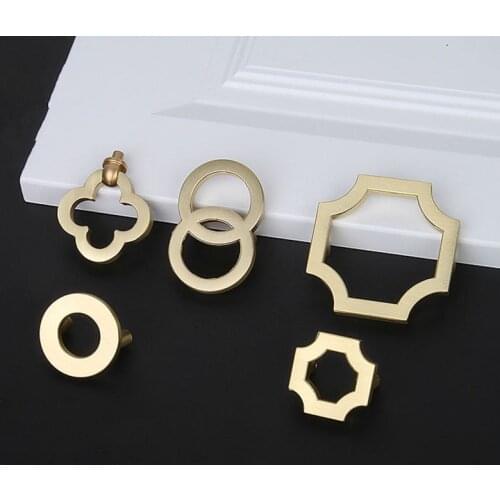 Gold Kitchen Cabinet Handles Chinese Furniture Knobs Dresser Handle Drawer Bar Zinc Alloy Furniture Accessory