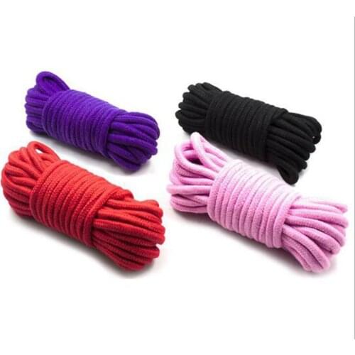 10m Adult Sex Play Strap Restraint Soft Cotton Rope Won't Rub Skin Bondages Gear SM Products