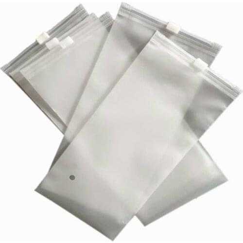 100pcs CPE frosted zipper bag clothing socks underwear packing bag ziplock plastic pouch package