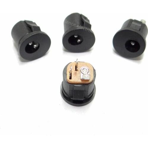 20Pcs DC022 DC-022K 5.5*2.1 / 5.5 x 2.1mm DC Power Socket/ DC Connector Panel Mounting DC-022 With Card slots
