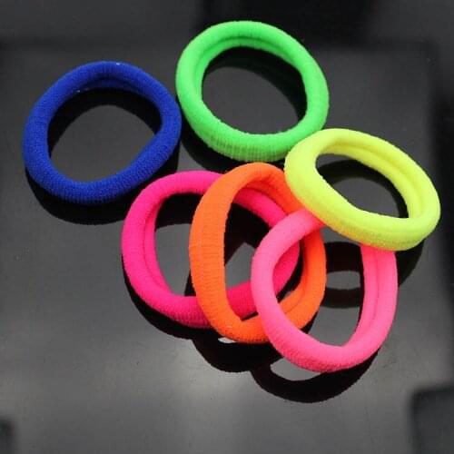 20191PC Candy Color Hair Holder High Quality Rubber Band Elastic Hair Bands Girl Tie Gum for hair accessories women2021