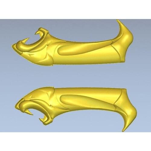 3d model relief for cnc in STL file format knife_handle-2