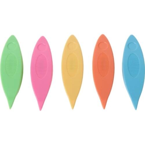 5Pcs Hand Lacemaking Craft Tool Plastic Tatting Shuttle Lace Making Kits Set D08D