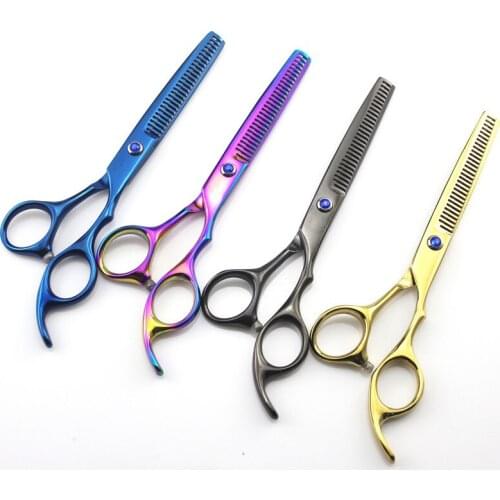 Customize Professional 6.0 inch classic 4 colors cutting & thinning hairdressing scissor shears cut barber hair scissors set
